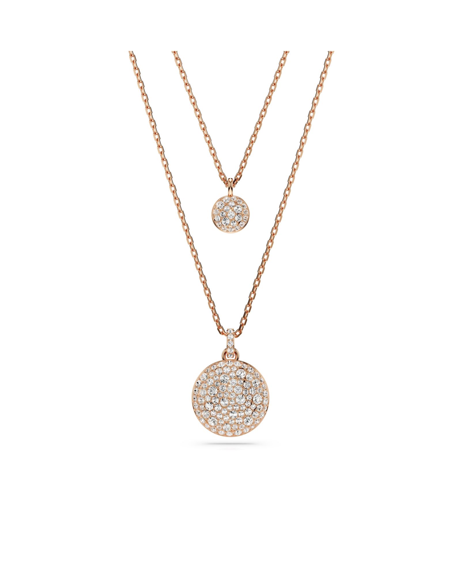 Подвеска Swarovski Meteora Layered в White, Rhodium Plated, Rose-Gold Tone или Gold-Tone