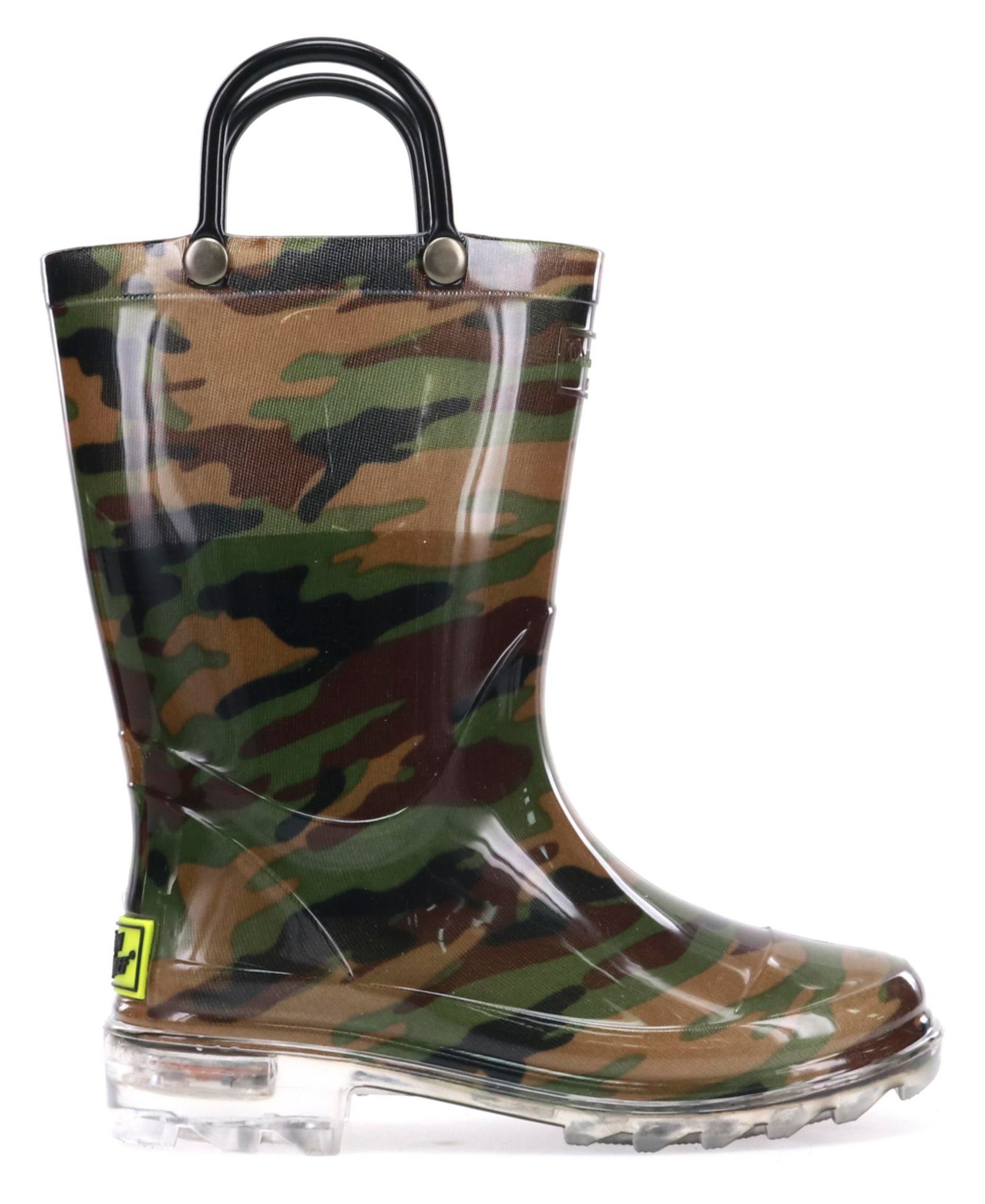 Western Chief Kids Lighted Camo Rain Boot