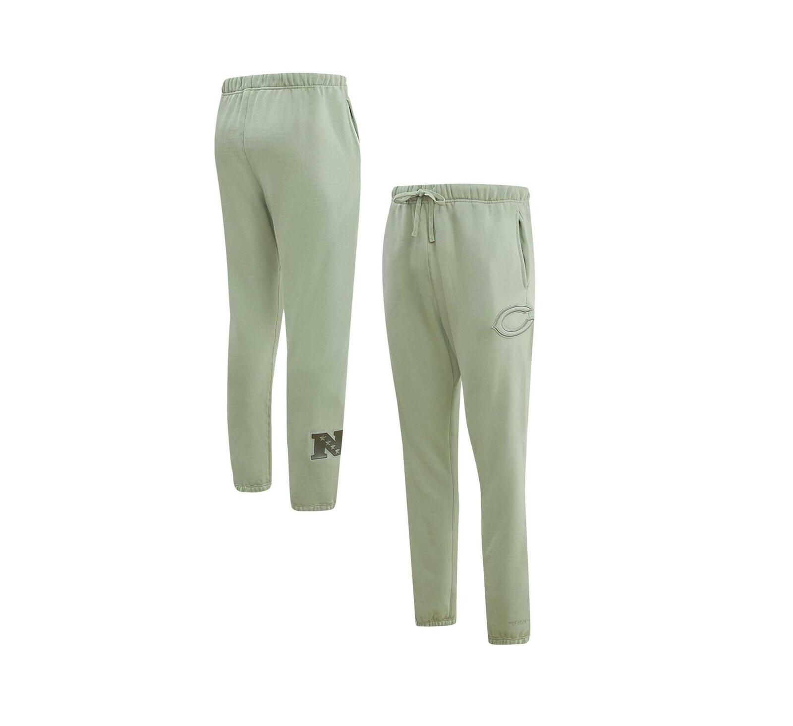 Men's Pro Standard Light Green Chicago Bears Neutral Fleece Sweatpants