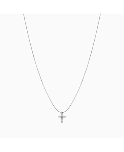 Минималистичное ожерелье Bearfruit Jewelry Weiss Cross из стерлингового серебра с 18k Gold Plated