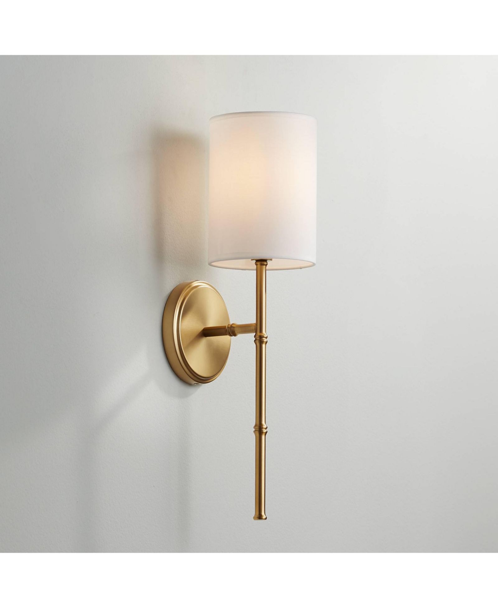 Regency Hill Abigale Modern Wall Light Sconce Hardwired 5" Fixture with Fabric Shade