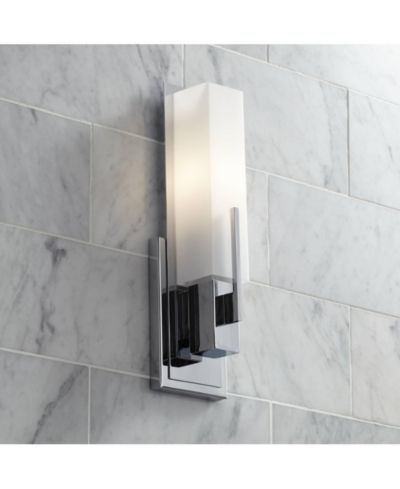 Possini Euro Design прямоугольный настенный светильник Midtown Modern из стекла
