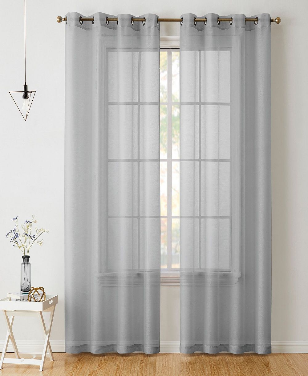 Шторы HLC.ME 2 Piece Semi Sheer Voile Grommet Panels