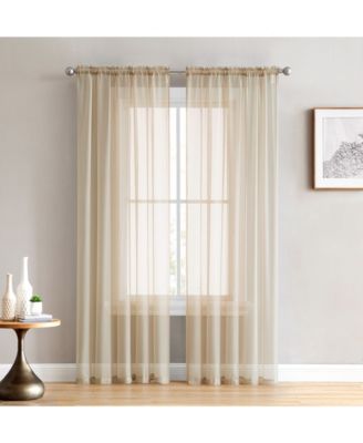 HLC.ME 2 Pack Sheer Voile Window Curtain Sheer Panels