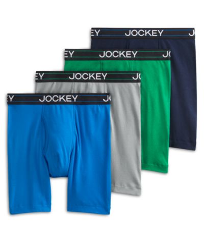 Мужские боксеры-брифы из легкого смесового хлопка Jockey, Pack of 4