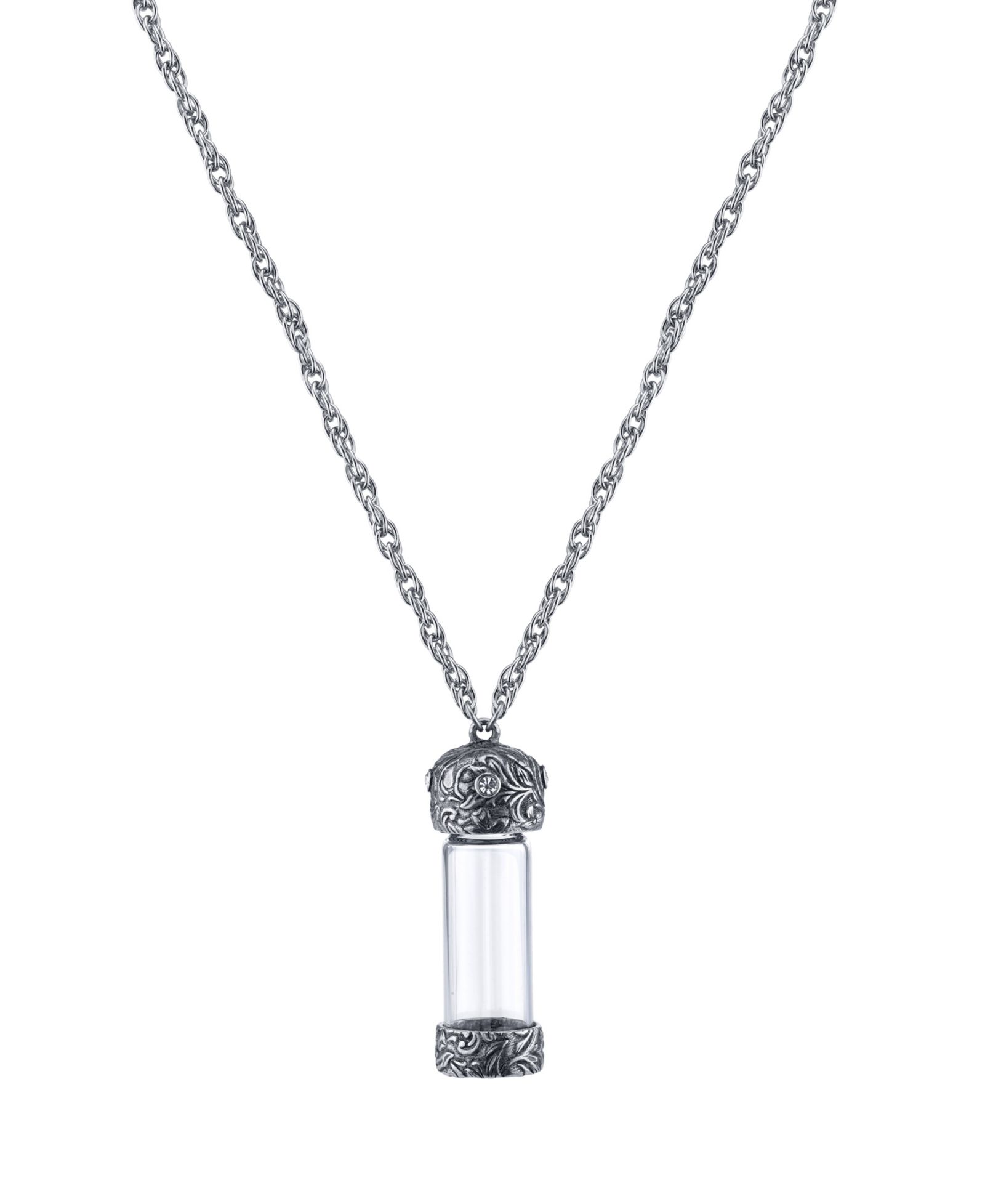 Ожерелье 2028 Crystal Silver-Tone Glass Vial