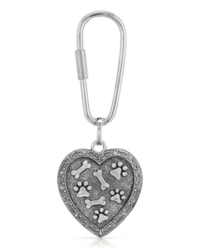 Брелок 2028 Silver-Tone Paw Bone Key Fob
