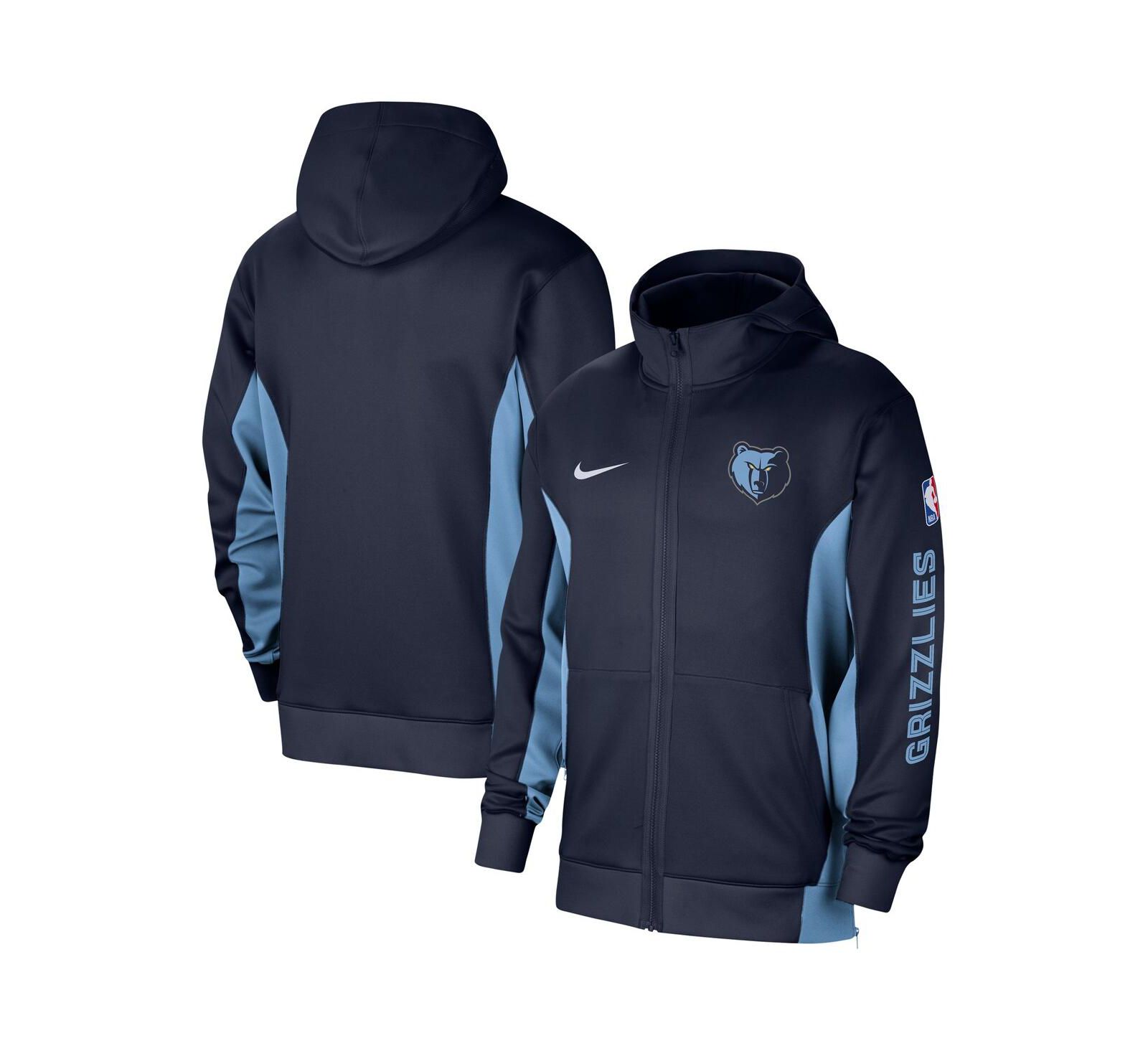 Мужское худи Nike Navy Memphis Grizzlies 2023/24 Authentic Showtime Full-Zip