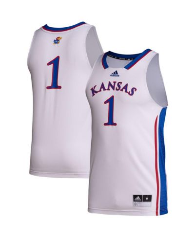 Мужская джерси Adidas #1 Kansas Jayhawks Team Swingman