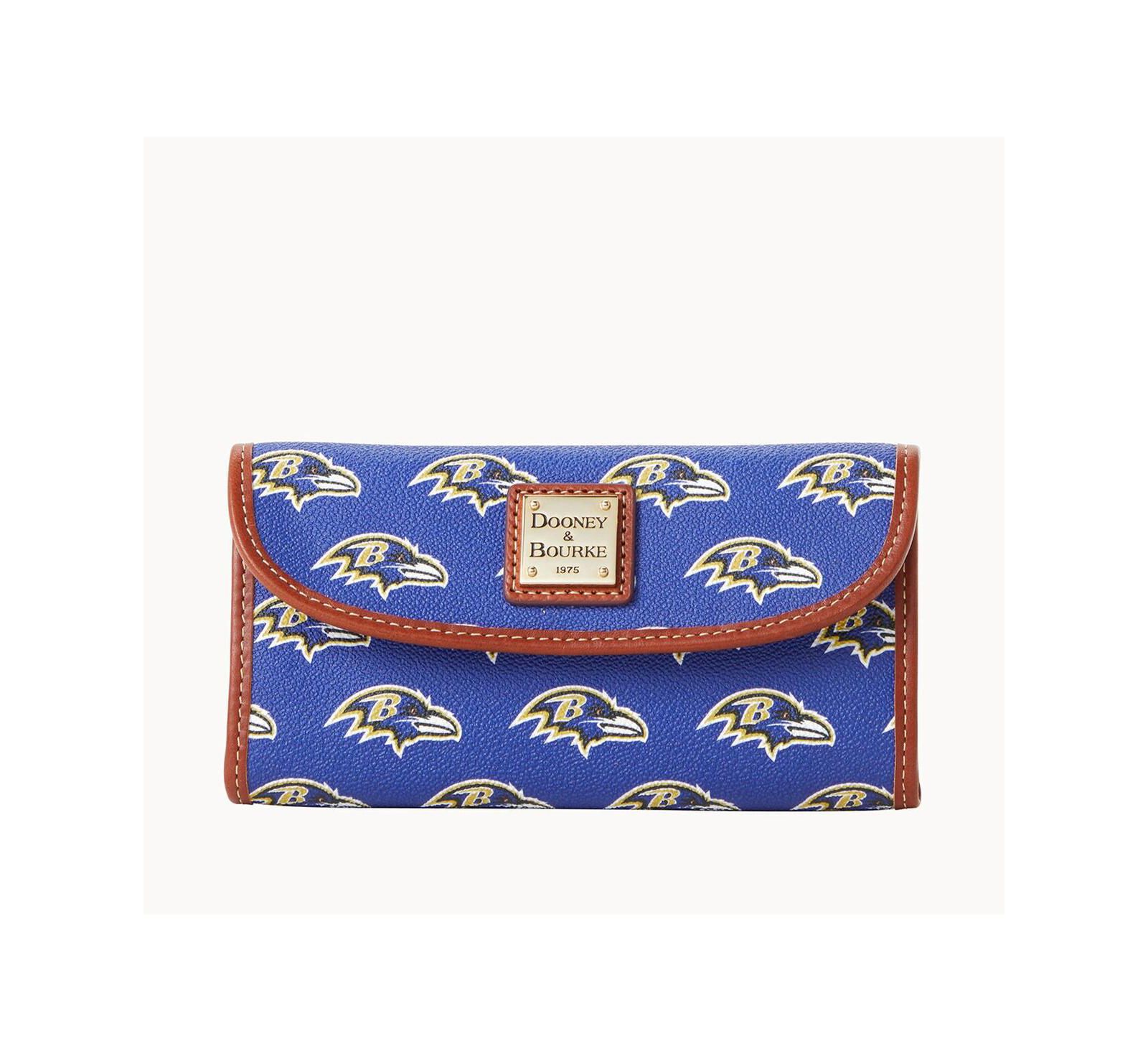 Women's Dooney & Bourke Baltimore Ravens Team Color Continental Clutch