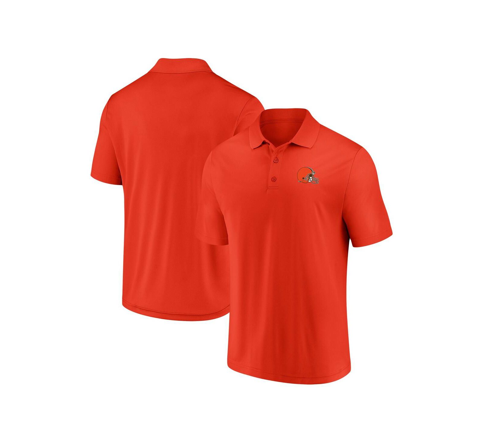 Men's Fanatics Orange Cleveland Browns Component Polo Shirt