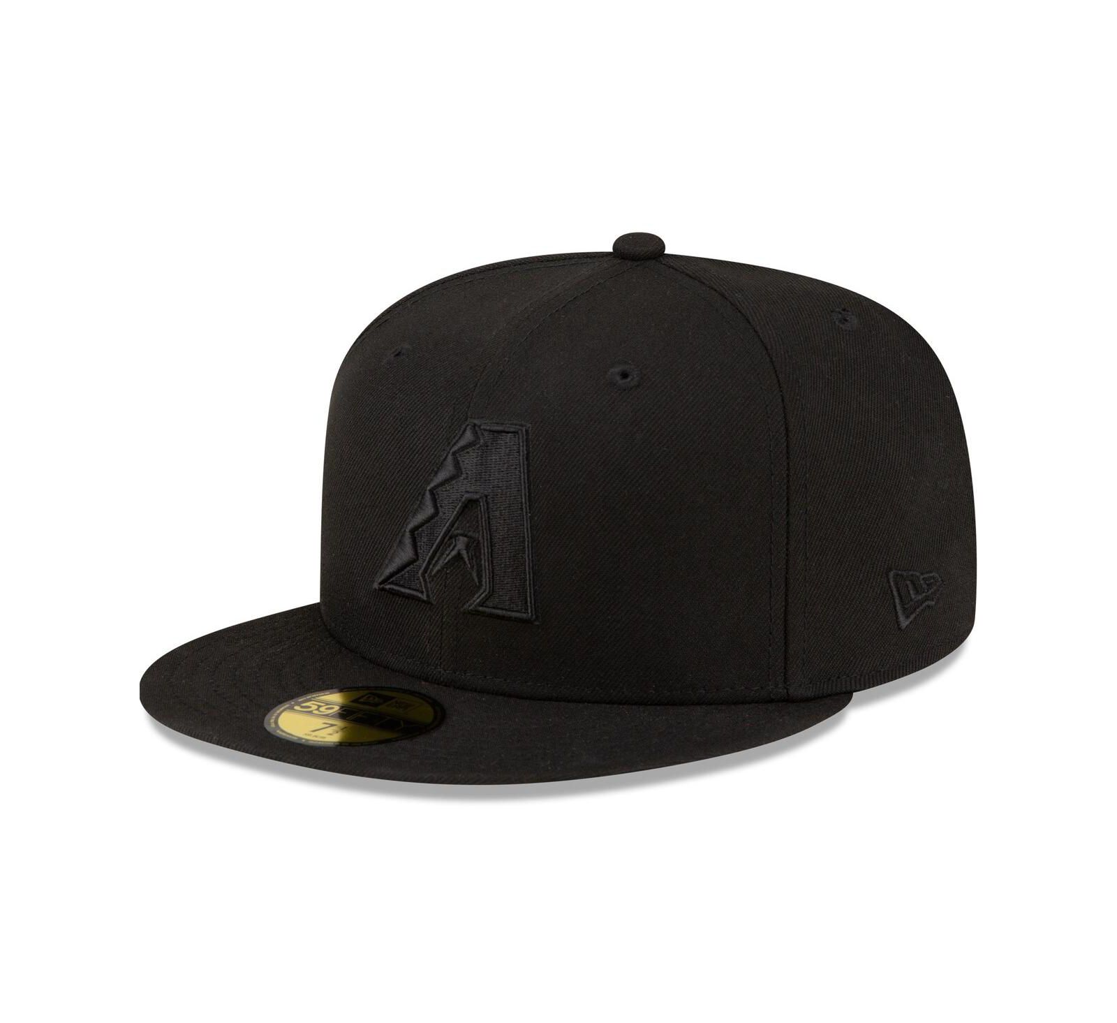 Кепка New Era Men's Arizona Diamondbacks Black on Black 59FIFTY Fitted