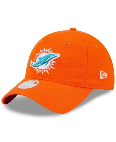 Женская регулируемая кепка New Era Orange Miami Dolphins Main Core Classic 2.0 9TWENTY