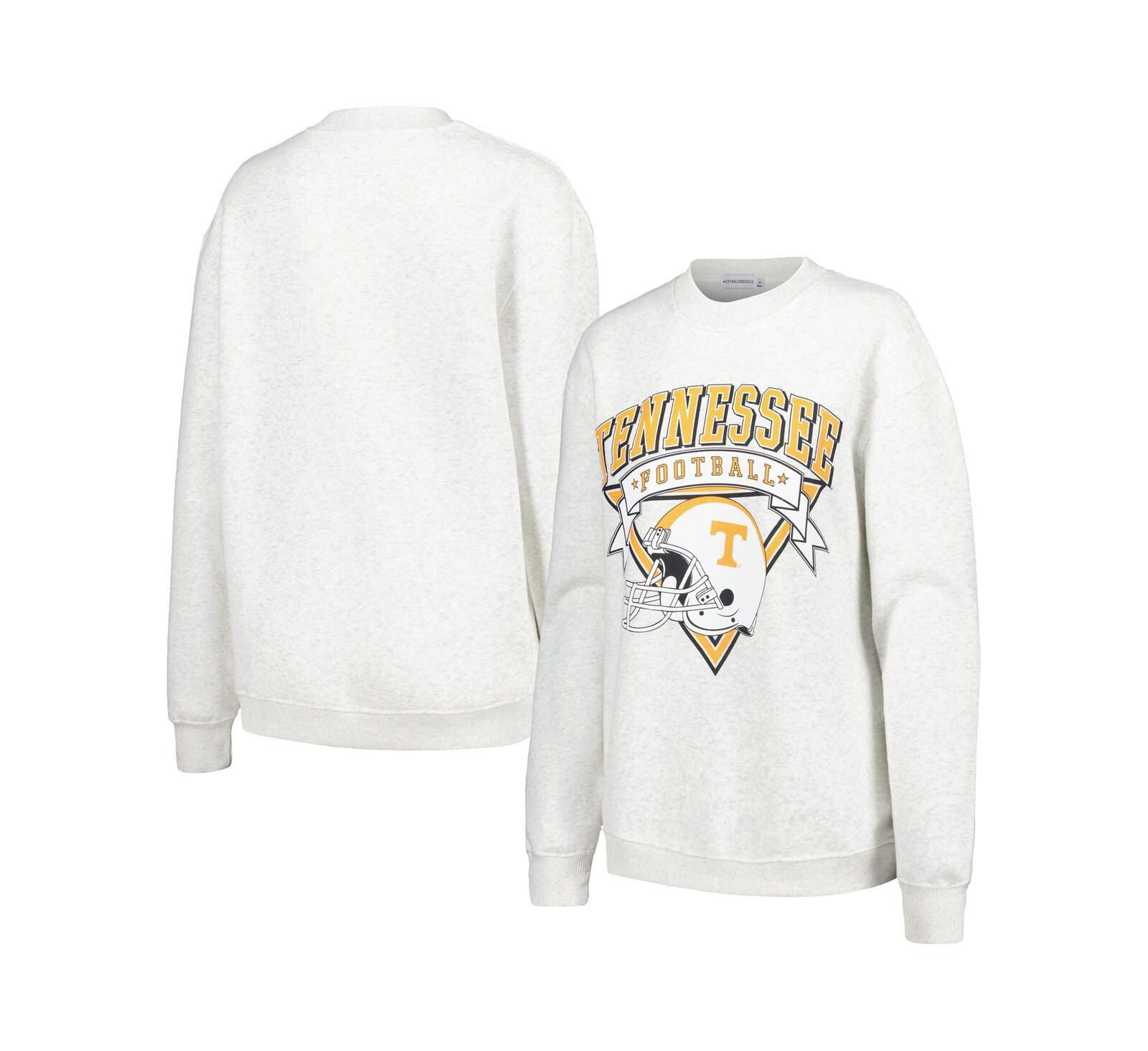 Женский свитшот Established & Co. Ash Tennessee Volunteers Logo Pullover