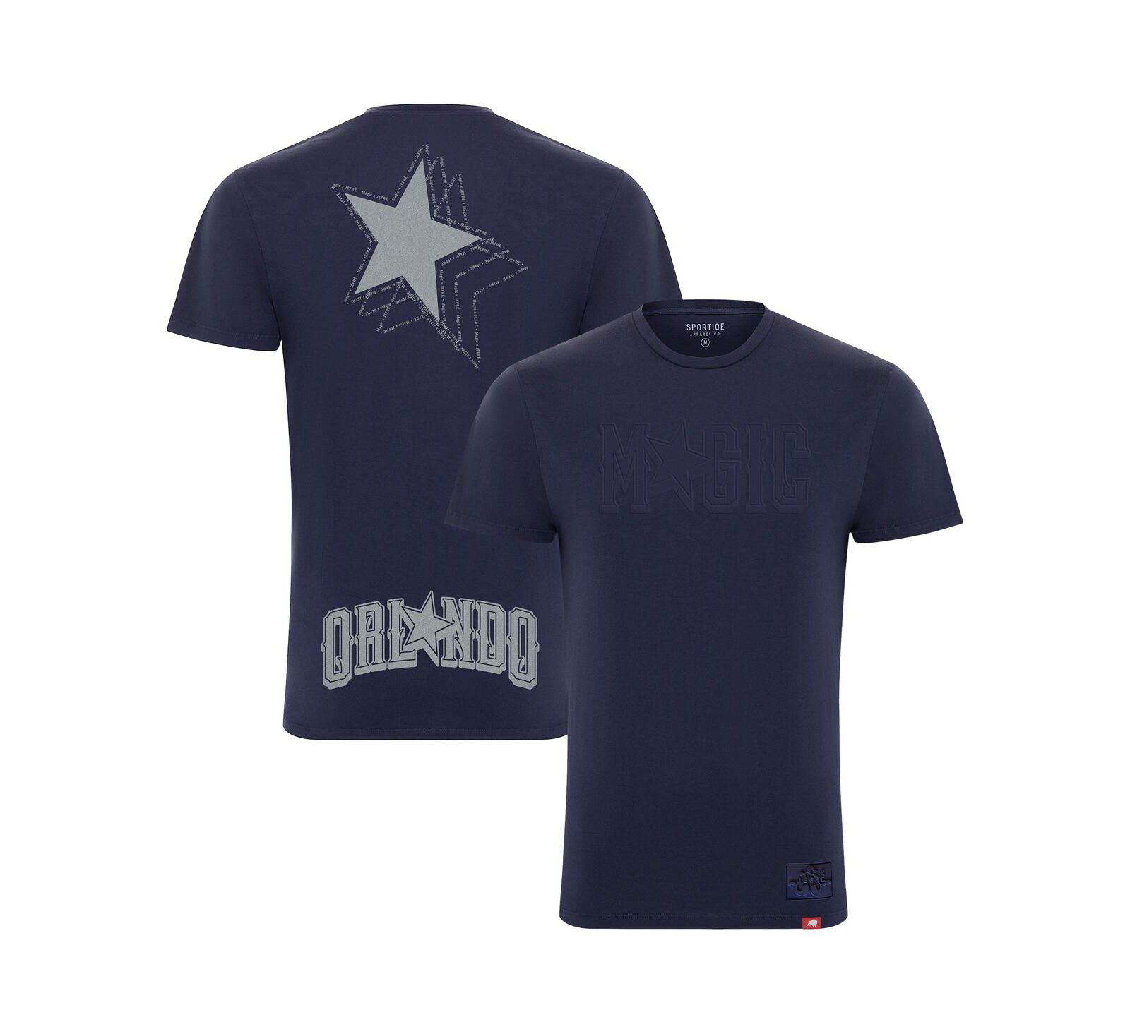 Футболка Sportiqe Men's and Women's Heather Navy Orlando Magic x JEFRE 2023/24 City Edition Bingham