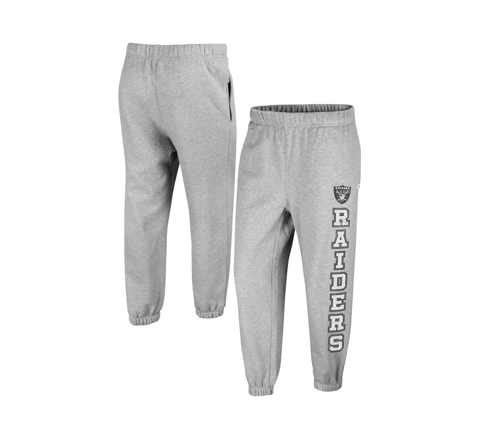 Женские спортивные брюки '47 Brand Gray Distressed Las Vegas Raiders Double Pro Harper Jogger