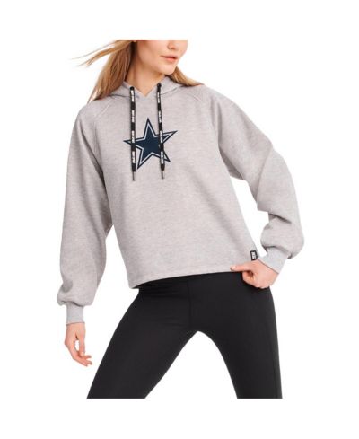 Женское худи DKNY Sport Heather Gray Dallas Cowboys Debbie Dolman Raglan Pullover