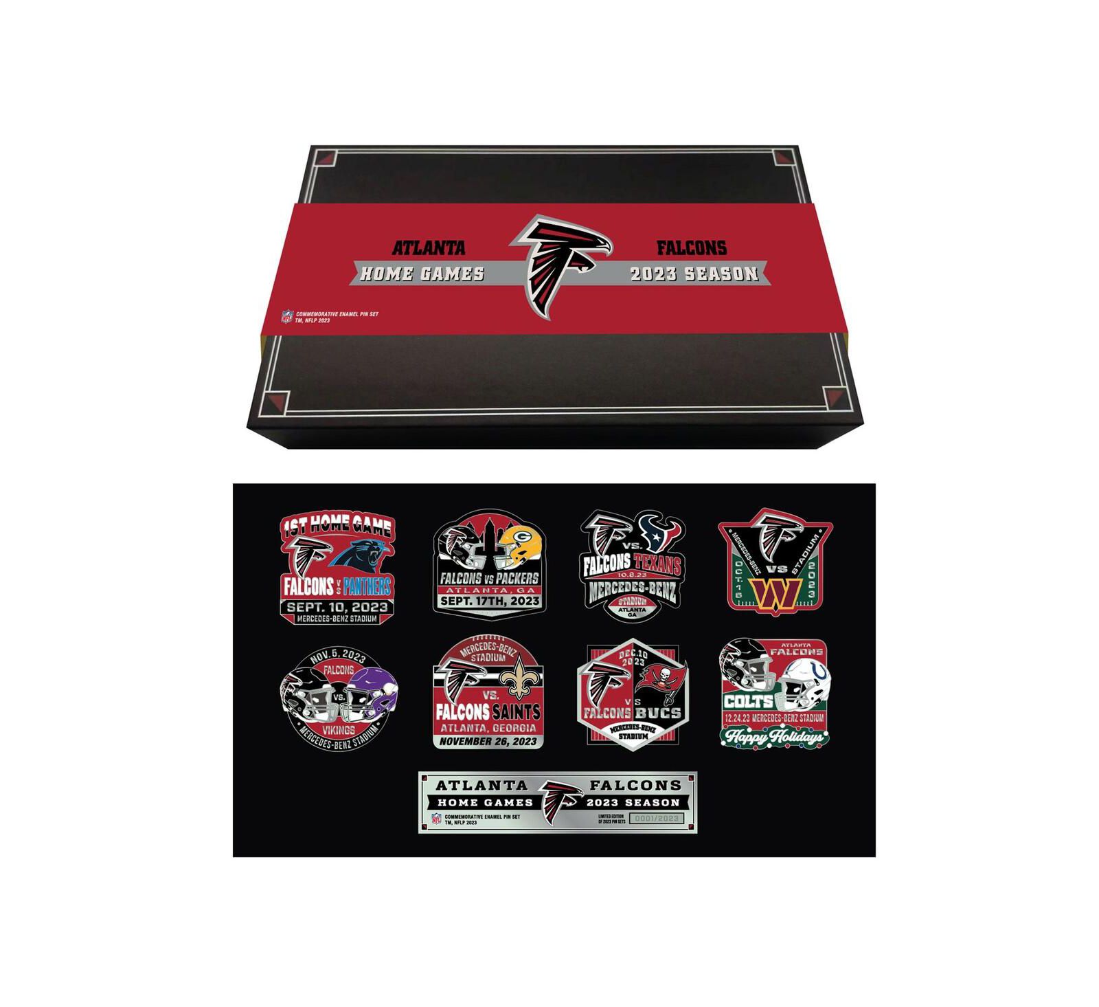 Mojo Licensing Atlanta Falcons 2023-24 Game Day Pin Collector Set