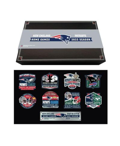 Набор значков Mojo Licensing New England Patriots 2023-24 Game Day Pin Collector Set
