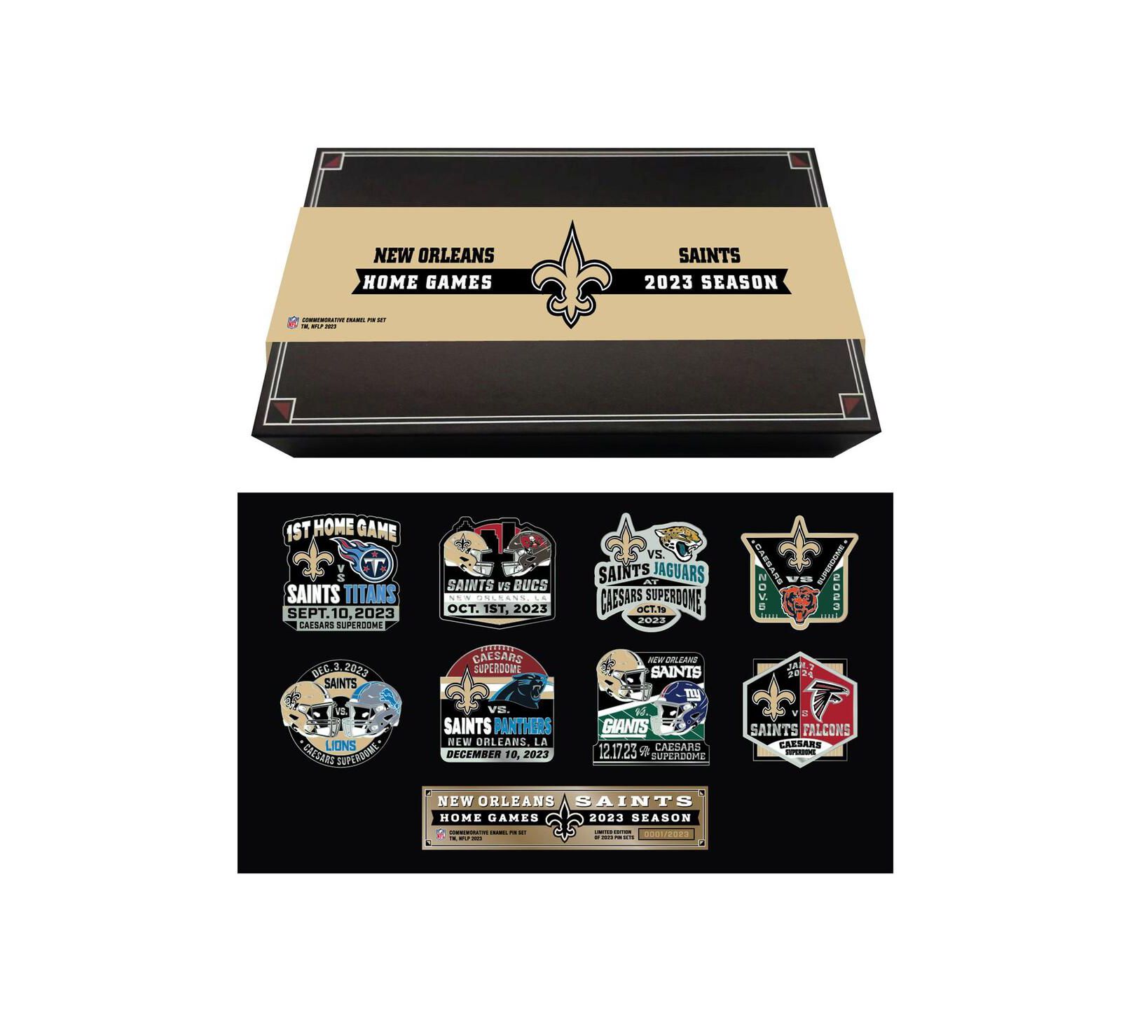 Набор коллекционных значков Mojo Licensing New Orleans Saints 2023-24 Game Day Pin