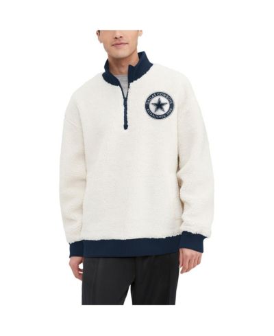Мужская куртка Tommy Hilfiger White Dallas Cowboys Jordan Sherpa Quarter-Zip