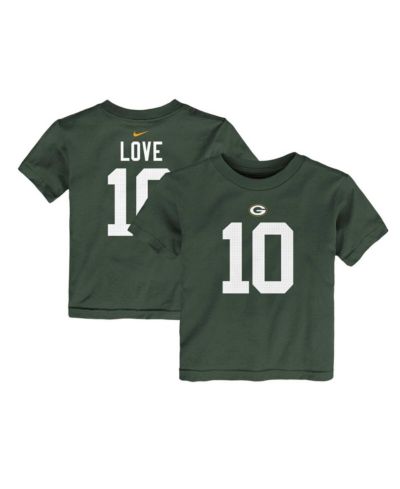 Детская футболка Nike Jordan Love Green Green Bay Packers Player Name and Number
