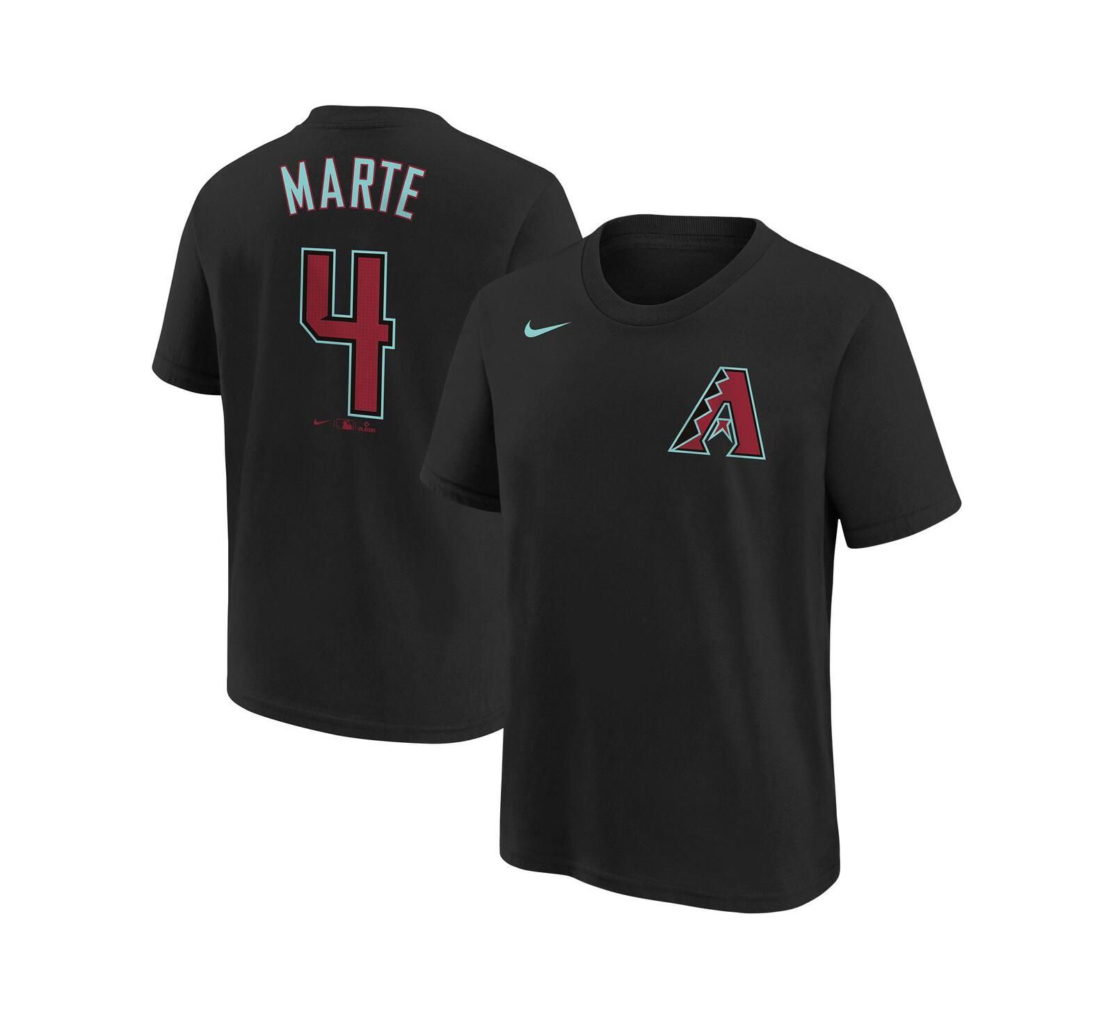 Nike детская футболка Ketel Marte Black Arizona Diamondbacks 2024 Fuse Name and Number