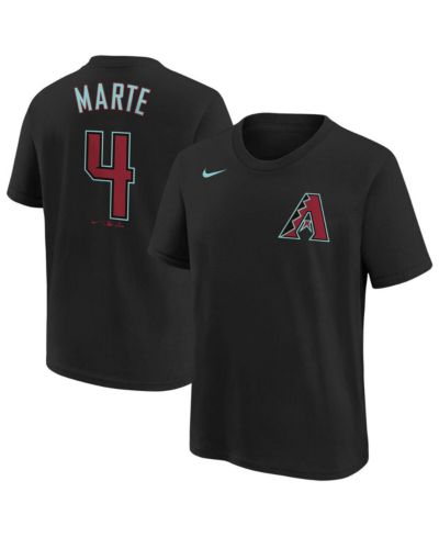 Nike детская футболка Ketel Marte Black Arizona Diamondbacks 2024 Fuse Name and Number