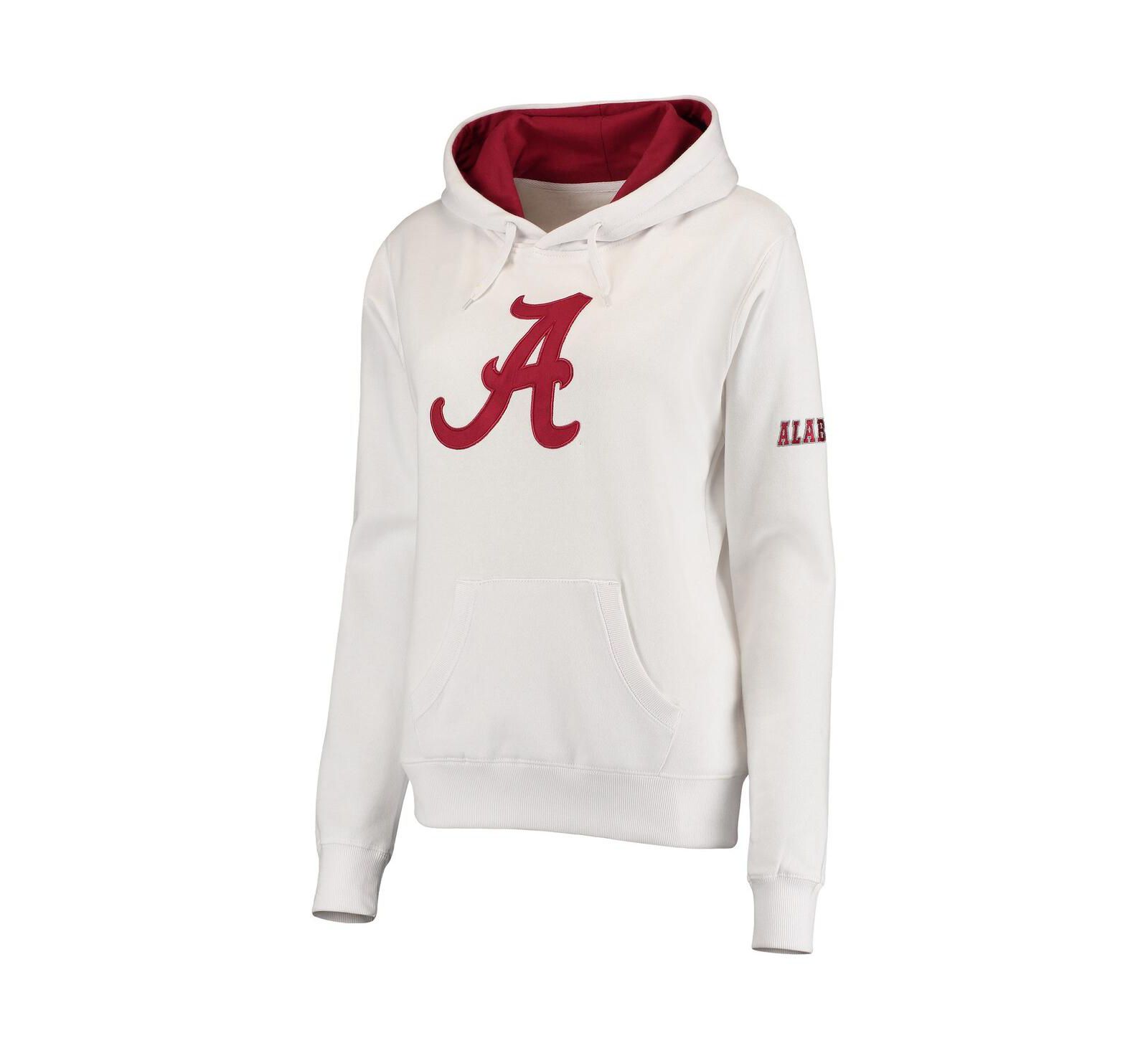 Женское свитшот Stadium Athletic Alabama Crimson Tide с большим логотипом, белое