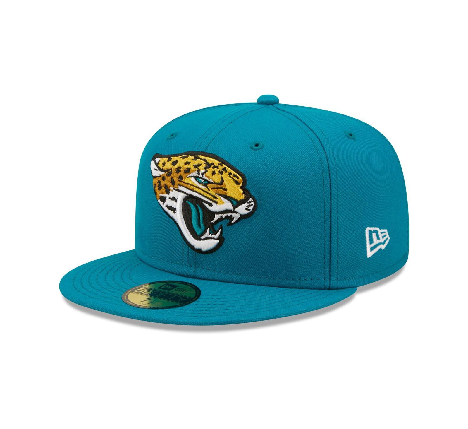 Men's New Era Teal Jacksonville Jaguars Omaha 59FIFTY Fitted Hat
