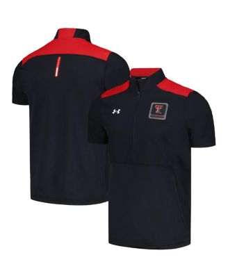 Under Armour Мужская полузакрытая куртка Motivate, черный, Texas Tech Red Raiders
