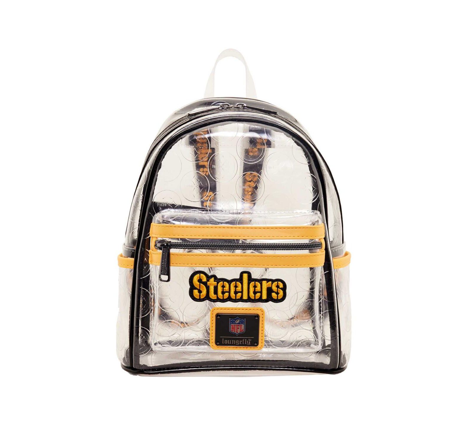 Мужской и женский мини-рюкзак Loungefly Pittsburgh Steelers Clear
