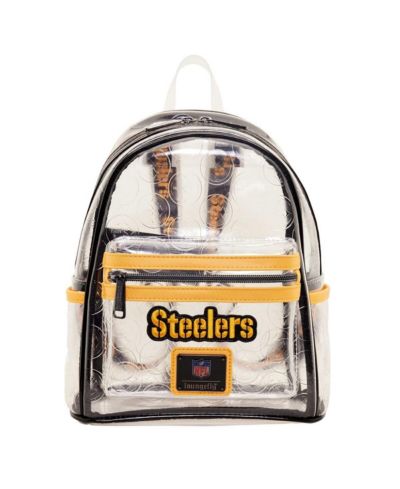 Мужской и женский мини-рюкзак Loungefly Pittsburgh Steelers Clear