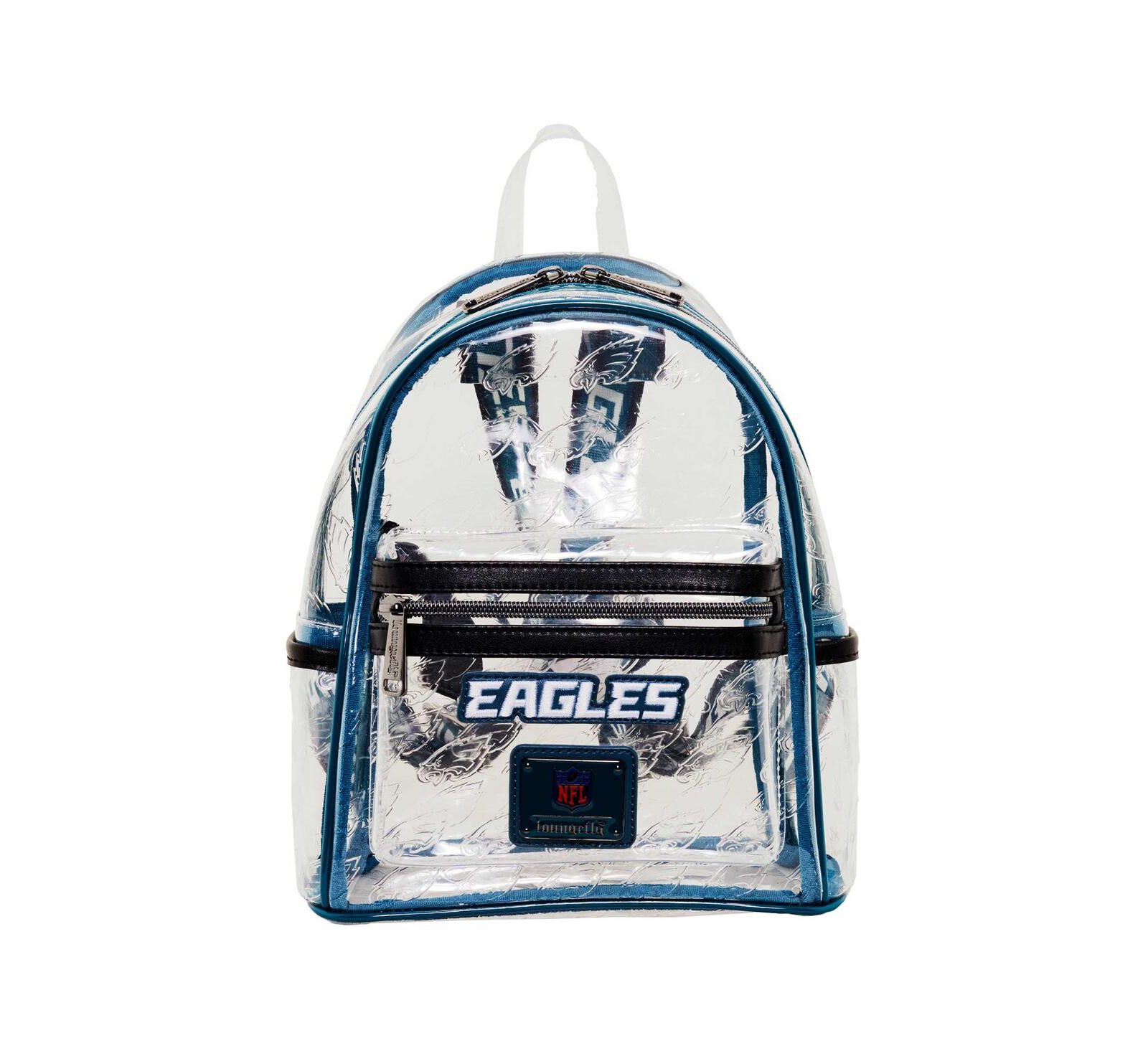 Men's and Women's Loungefly Philadelphia Eagles Clear Mini Backpack