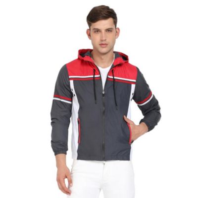 Мужская куртка Campus Sutra Multicolor Zip-Front с карманом