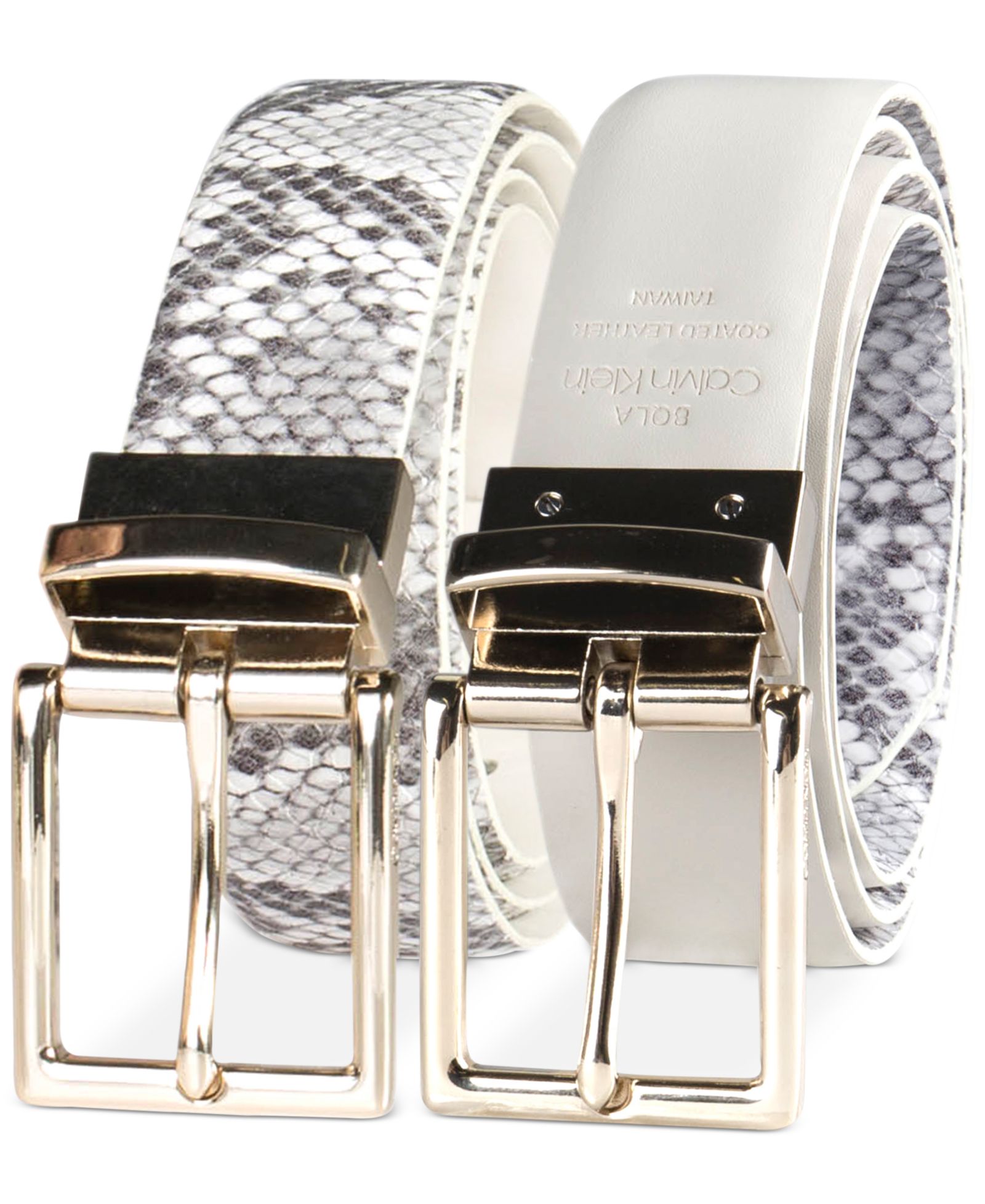 Calvin Klein Women's Reversible Leather Pant Belt