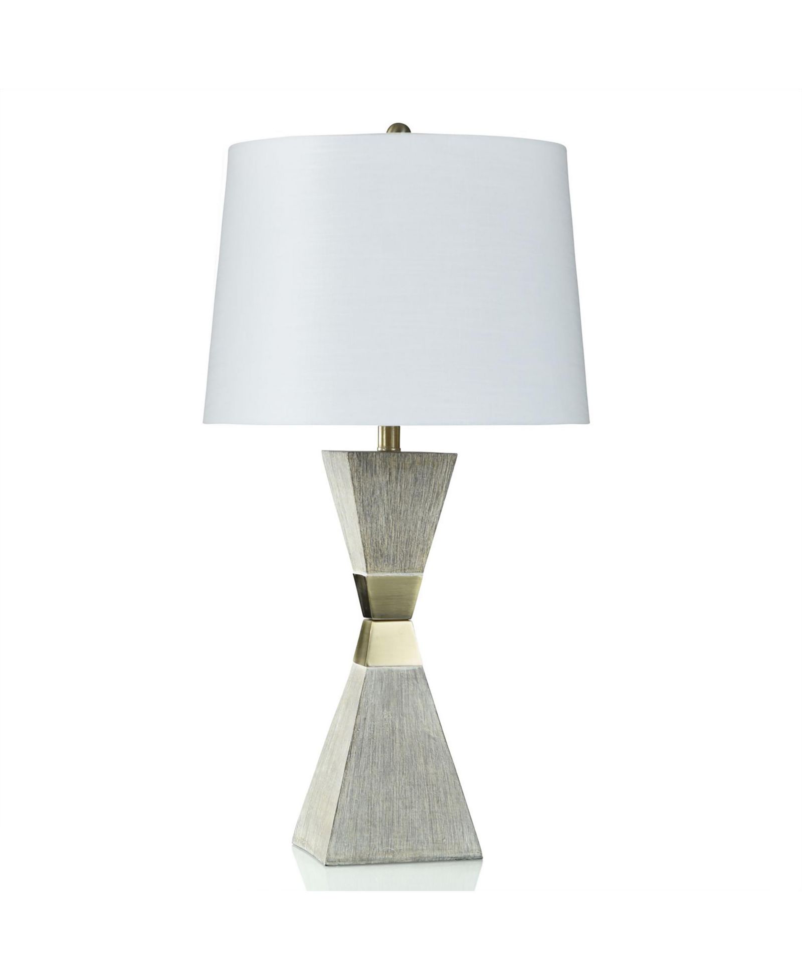Настольная лампа Morris Geometric 32.25" с бронзовыми акцентами