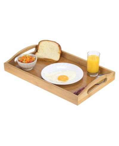 Homeitusa бамбуковый поднос для сервировки с ручками