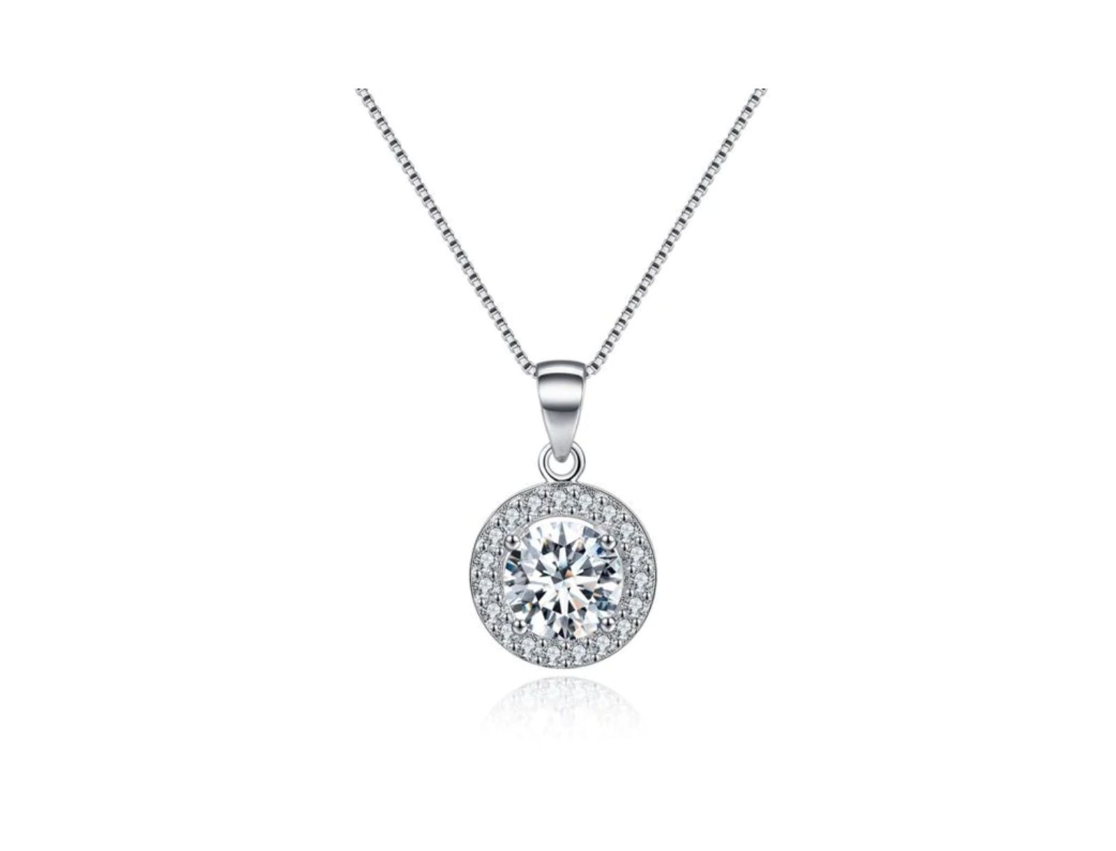 Подвеска Round Halo Crystal