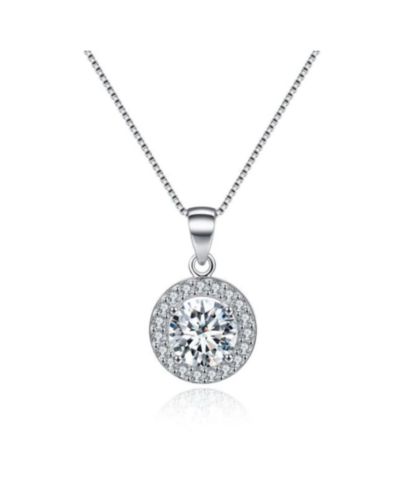 Подвеска Round Halo Crystal