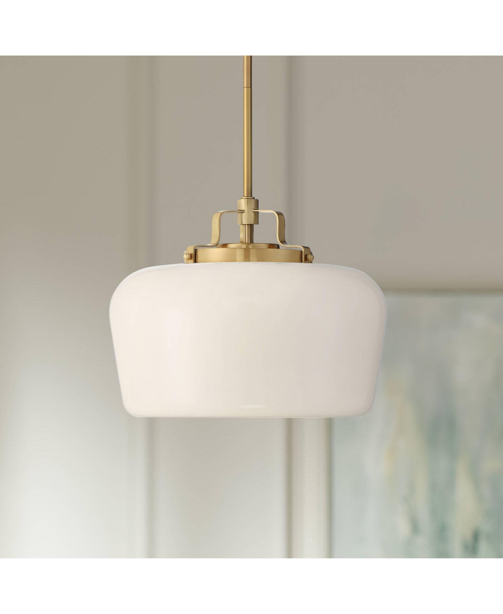 Possini Euro Design современный подвесной светильник-хрустальная люстра с тремя золотыми лампами и матовыми белыми стеклянными абажурами, ширина 15"