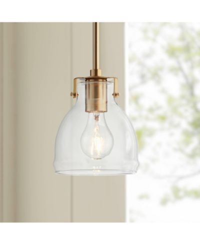 Мини-подвесной светильник Possini Euro Design Clear Glass Shade
