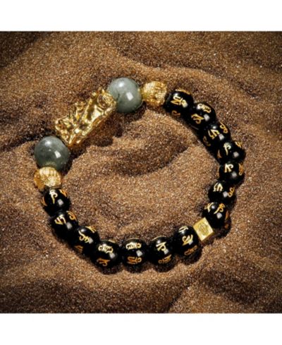 Мужской браслет Karma and Luck Obsidian Dragon Charm Wealth
