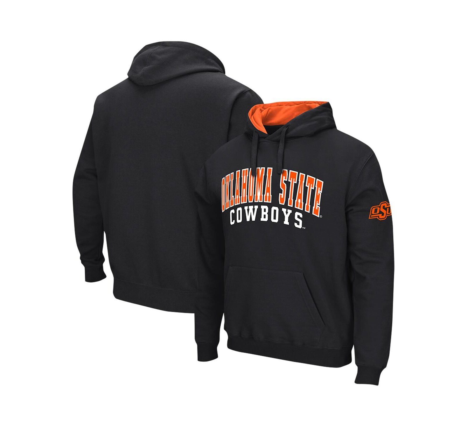 Colosseum Мужское худи с капюшоном Oklahoma State Cowboys Double Arch черное