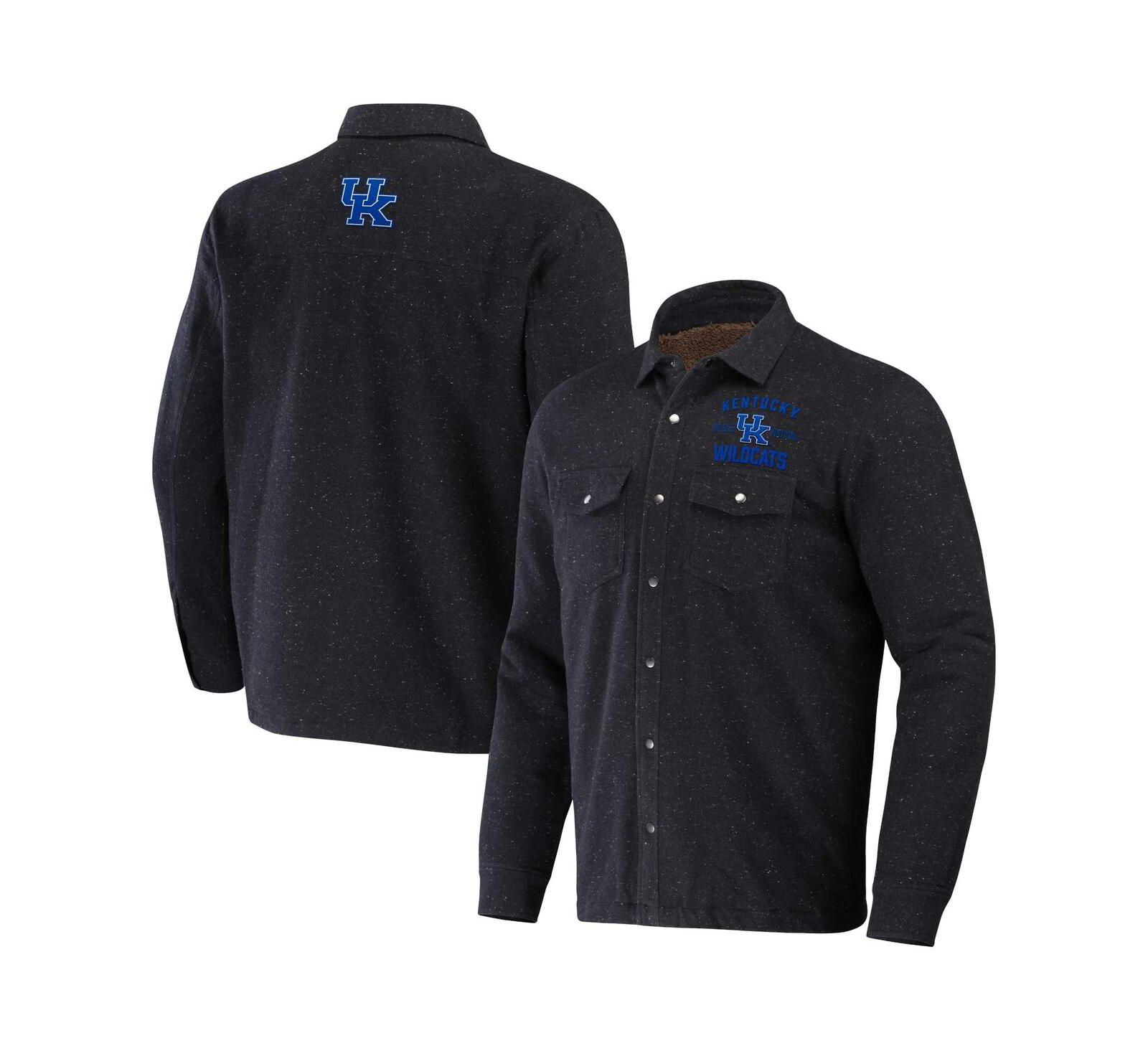 Мужская куртка-шакет Darius Rucker Collection by Fanatics Heather Charcoal Kentucky Wildcats с подкладкой из шерпа