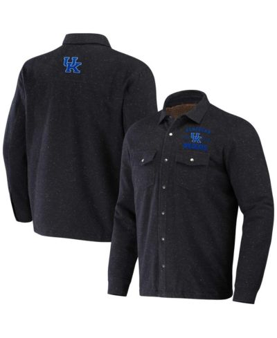 Мужская куртка-шакет Darius Rucker Collection by Fanatics Heather Charcoal Kentucky Wildcats с подкладкой из шерпа
