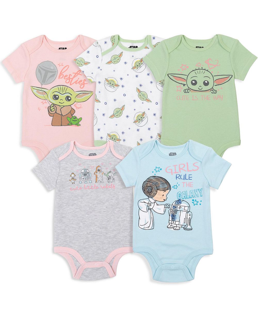 Детский набор боди Star Wars The Mandalorian Yoda 5 Pack Short Sleeve