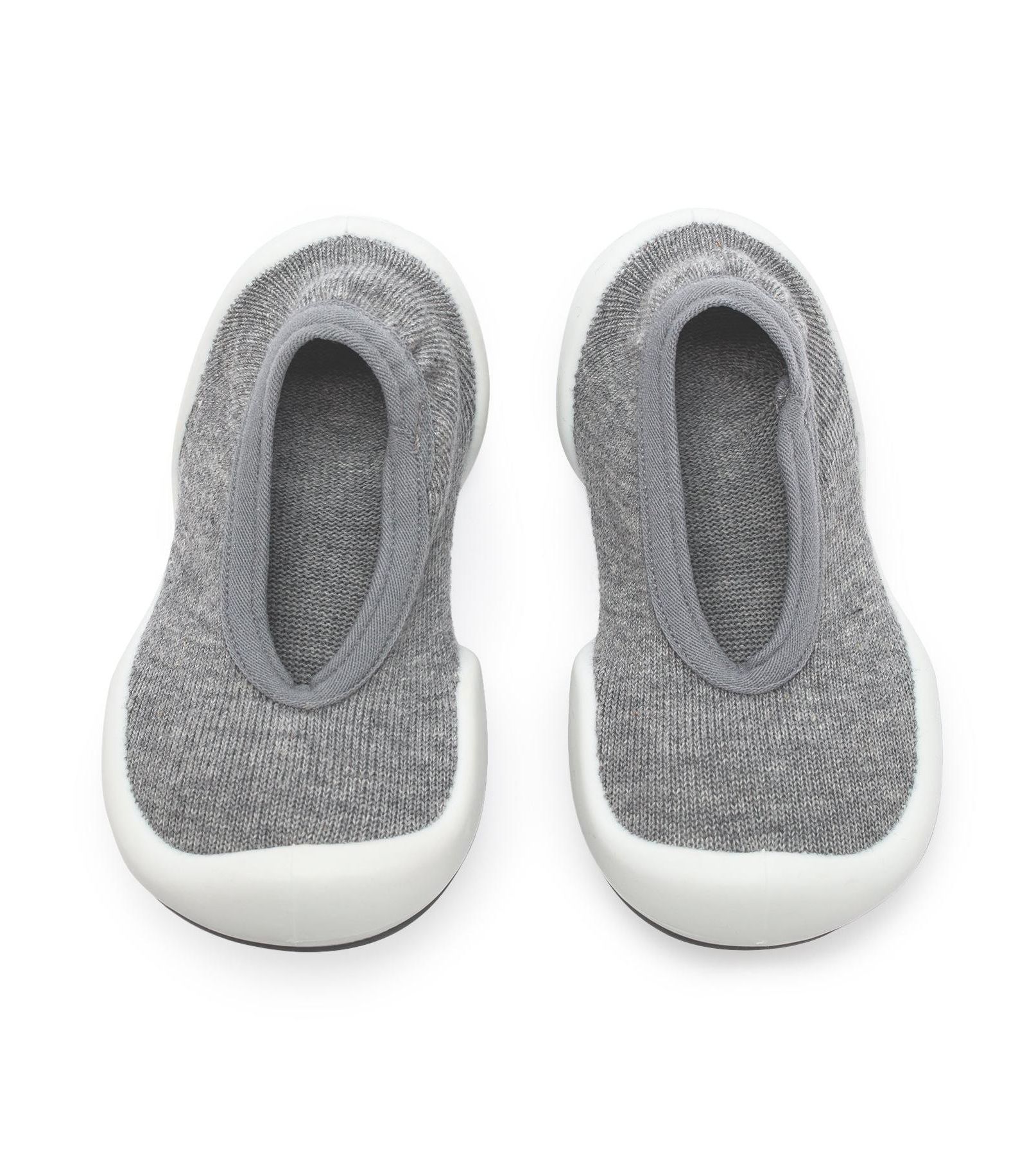 Komuello Infant Boys Breathable Washable Non-Slip Sock Shoes Flat - Grey