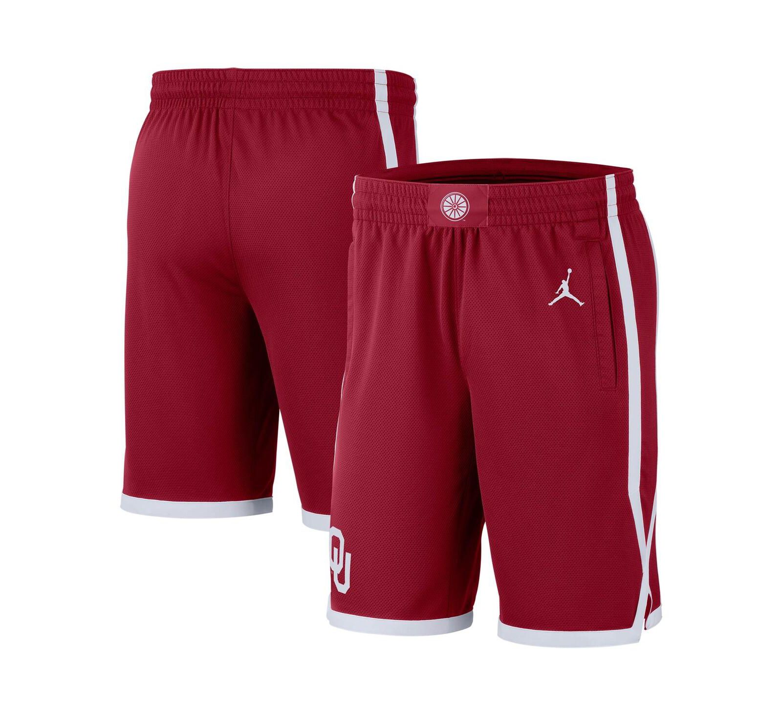 Men's Jordan Crimson Oklahoma Sooners Replica Team Basketball Shorts