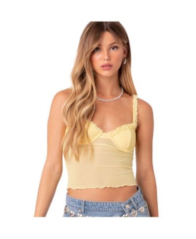 Edikted Женский Mercy Sheer Mesh Bra Top